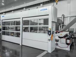 SunLuner spunlace production step 3 hydroentanglement high-pressure water jet bonding