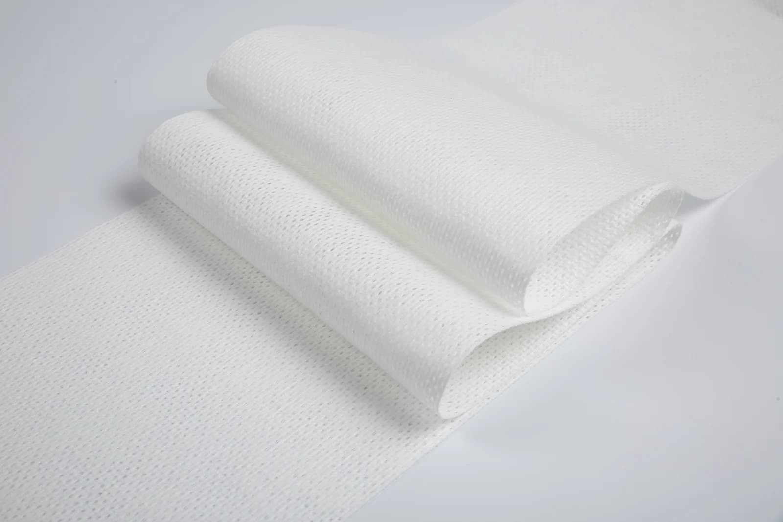 Pro-Clean viscose polyester spunlace 10-mesh white 70gsm durable cleaning fabric sample